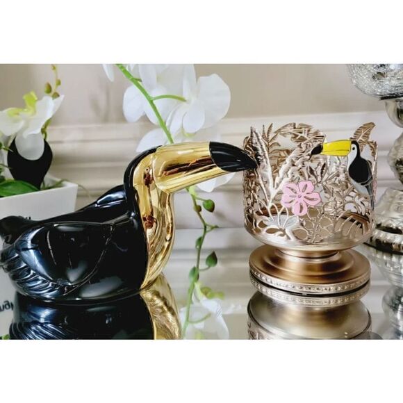 Toucan bird bath and body work candle holder - Picture 4 of 5